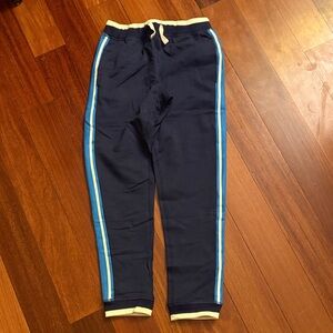 Hanna Andersson Navy Joggers with Blue Stripes